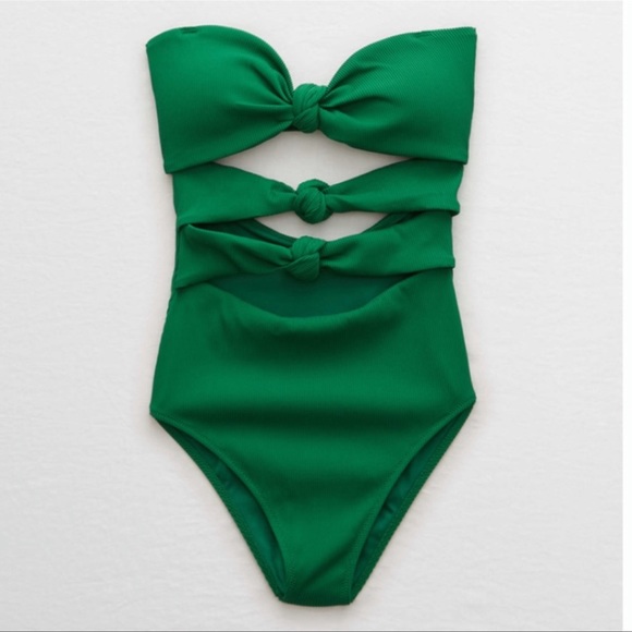 aerie Other - Aerie Ribbed Triple Knot One Piece Swimsuit sz M long
